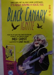 BLACK CANARY IGNITE  Promo Poster, 11 x 17, 2019, DC,  Unused 359