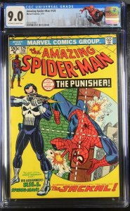 (1974) AMAZING SPIDER-MAN #129 1st PUNISHER! CGC 9.0 OW/WP!
