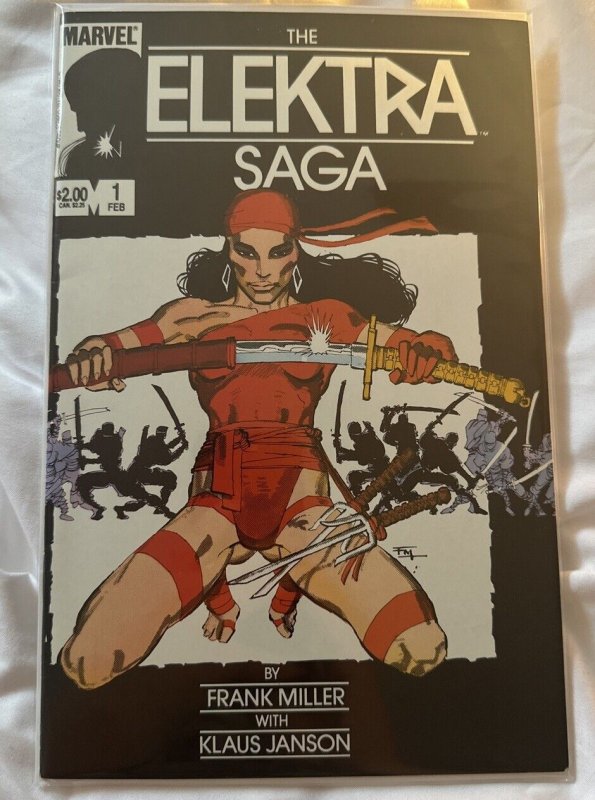 Elektra Saga #1 (1984) Frank Miller & Klaus Janson - Bagged & Boarded