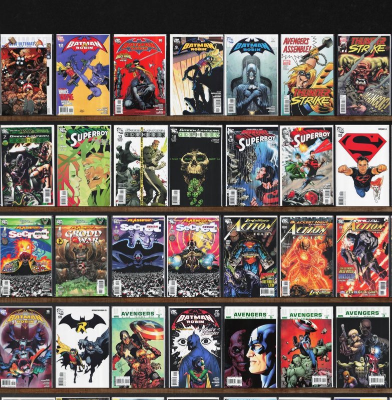 Huge Lot 150+ Comics with Thor, Ultimate Avengers, Action Comics & More!