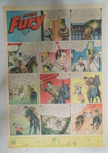 Miss Fury Sunday by Tarpe Mills from 1/25/1942 Size: 11 x 15  Very Rare Year #2