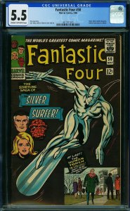 FANTASTIC FOUR #50, CGC 5.5 FN- (3rd app Silver Surfer)