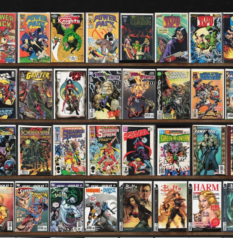 Huge Lot 150+ Comics with Power Pack, Atari Force, Southern Knights & More!