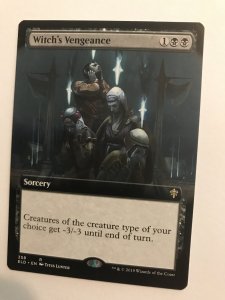 WITCH’S VENGEANCE (Showcase): Magic the Gathering MTG card Throne Eldraine, NM