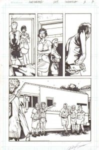 Pandemica #3 pg 5 Original Art Alex Sanchez bestselling author Jonathan Maberry 