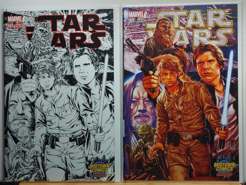 ?Star Wars #1 Mark Brooks Store Exclusive Variant Set (2015)?