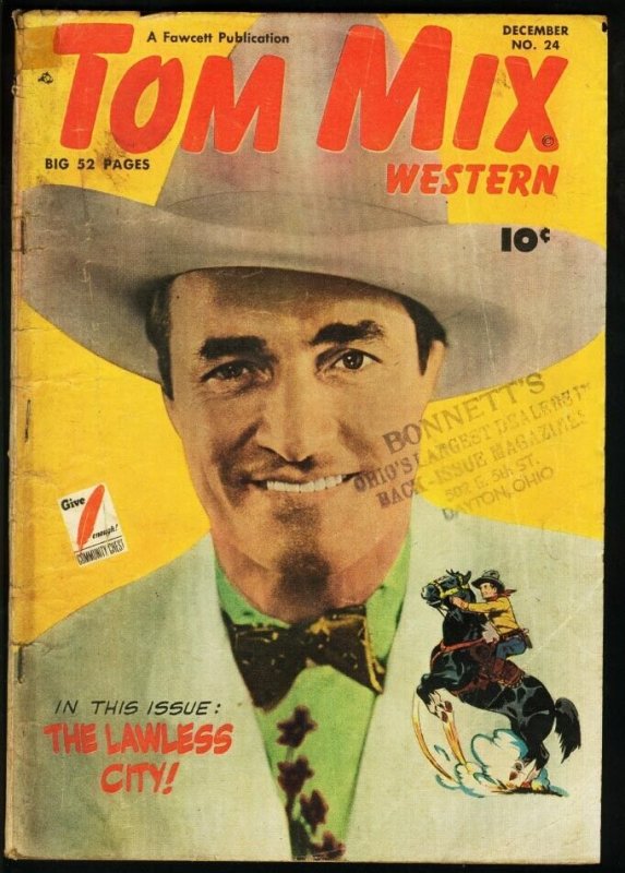 TOM MIX WESTERN #24-GOLDEN AGE WESTERN G