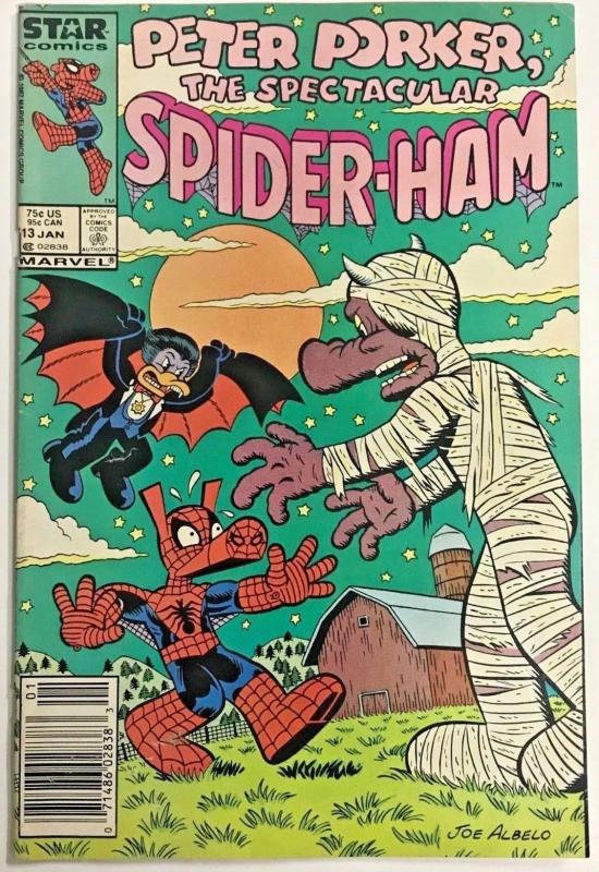 PETER PORKER, SPIDER-HAM#13 VG/FN 1987 (NEWSTAND) MARVEL  COMICS