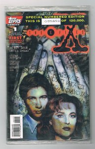 X-Files # 1-2-3 - First Collectors SPECIAL NUMBERED EDITION - TOPPS - SEALED