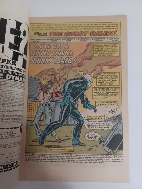 Ghost Rider #13 - 1975 - VF+