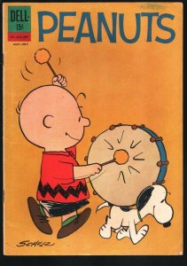 Peanuts-#13 1962-Dell-Charles Schulz cover art-classic humor-VG