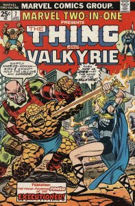 Marvel Two-In-One #7 (with Marvel Value Stamp) FN ; Marvel | the Thing Valkyrie