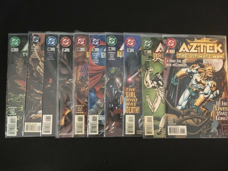 AZTEK: THE ULTIMATE MAN #1, 2, 3, 4, 5, 6, 7, 8, 9, 10 VFNM Condition