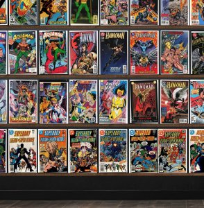 Huge Lot 150+ Comics with Hawkman, Hawkworld, Aquaman, Tarzan, Superboy & More!