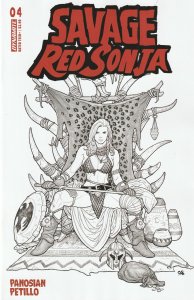 Savage Red Sonja # 4 Variant 1:15 Cover G NM Dynamite [V9]