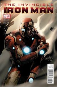 Invincible Iron Man (2008) 33-A Salvador Larroca Cover FN
