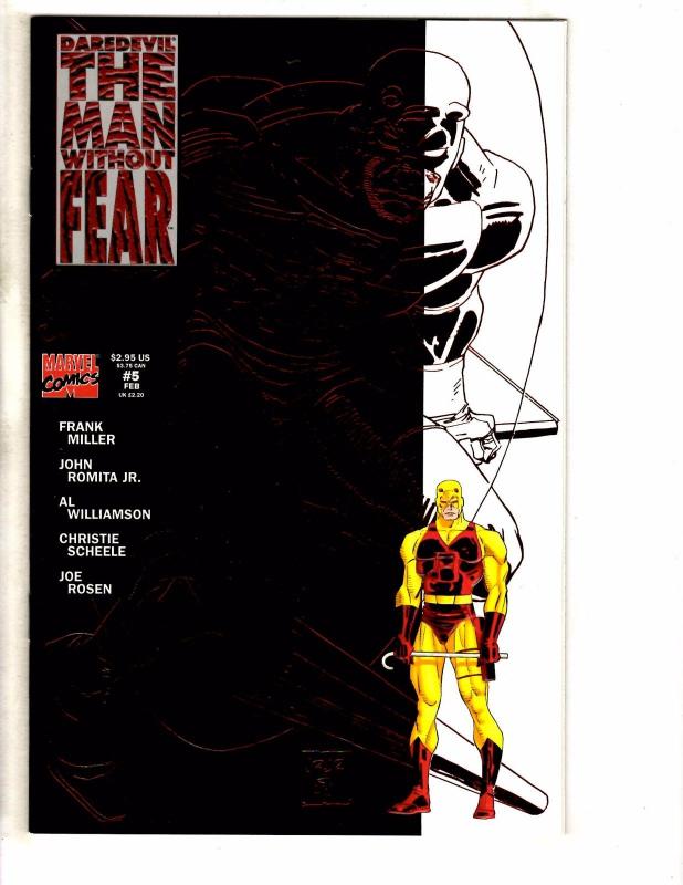 Daredevil The Man Without Fear Complete Marvel Comics # 1 2 3 4 5 NM 1st Pr TW61