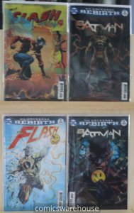 Batman/Flash The Button (DC) 4 Issue Set w/ Lenticular covers NM