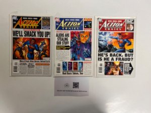 3 Action Comics DC Comic Books # 841 842 843 Batman Superman Flash 59 JS35
