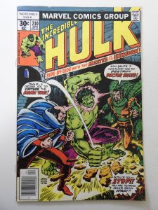 Incredible Hulk #210 VG Condition