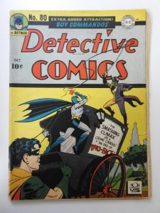 Detective Comics #80 (1943) PR Condition INCOMPLETE See description