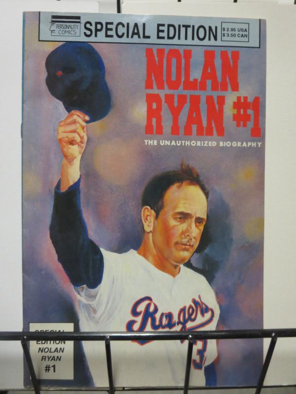 NOLAN RYAN Celebrity Bio Comic 1992 #1 Lot of 6 (3 Special Ed) UNAUTHORIZED F-VF