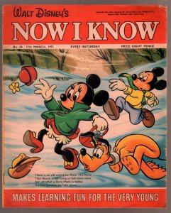 Walt Disney's Now I Know #24 1973-U.K.-Mickey Mouse-Pluto-G
