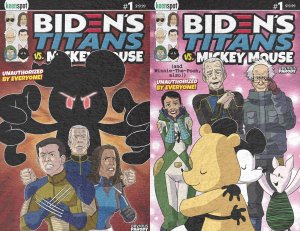 BIDENS TITANS VS MICKEY MOUSE #1 CVR F HOLOFOIL FLIP (PRESALE 6/12/24)