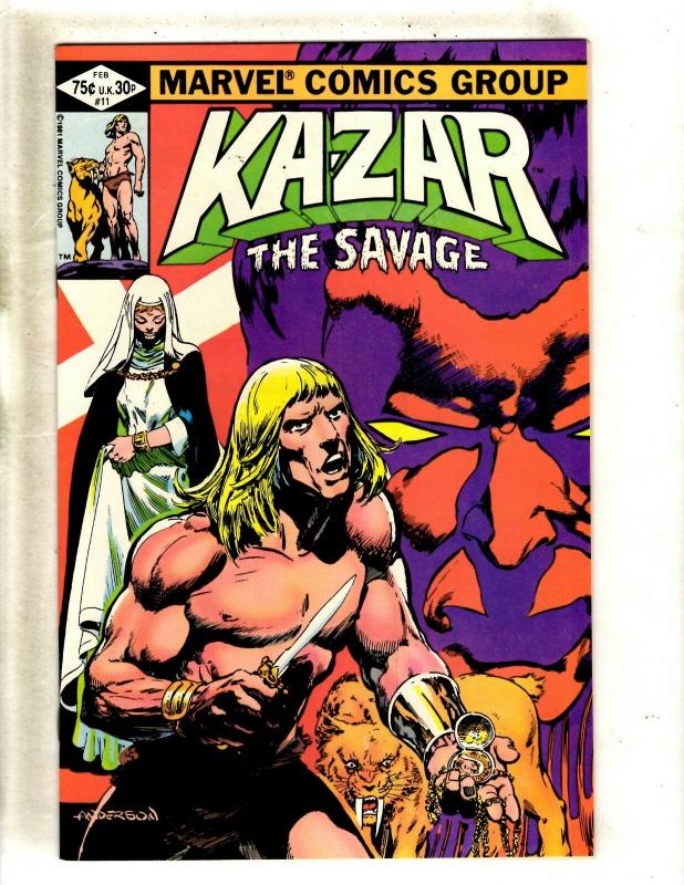 Lot Of 11 Ka-Zar Marvel Comic Books # 1 2 3 4 5 6 7 8 9 10 11 Zabu Savage JF14