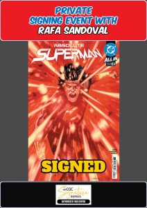 ABSOLUTE SUPERMAN #4 MAIN COVER RAW RAFA SANDOVAL PRIVATE SIGNING PRESALE NM/COA