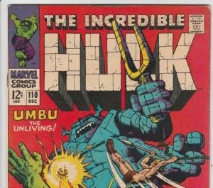 Incredible Hulk #110 strict VF+ 8.5 High-Grade  1st Appearance - Umbu