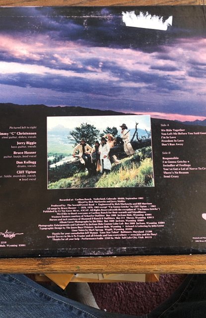 The sawmill creek band LP”We ride Together “signed