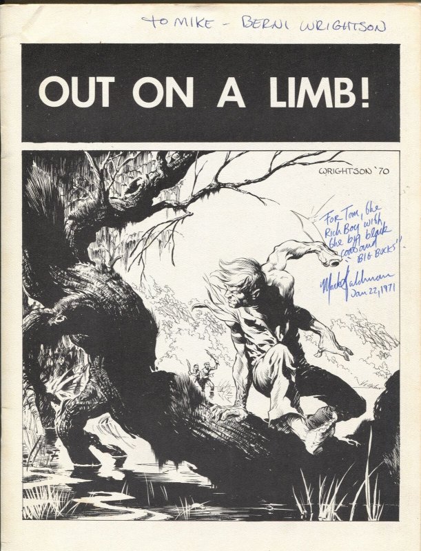 I'll Be Damned #4 1972-Berni Wrightson autographed-Gray Morrow-Tom Sutton-FN