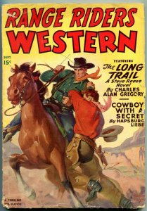 Range Riders Western Pulp September 1949- Steve Reese- Rozen cover G