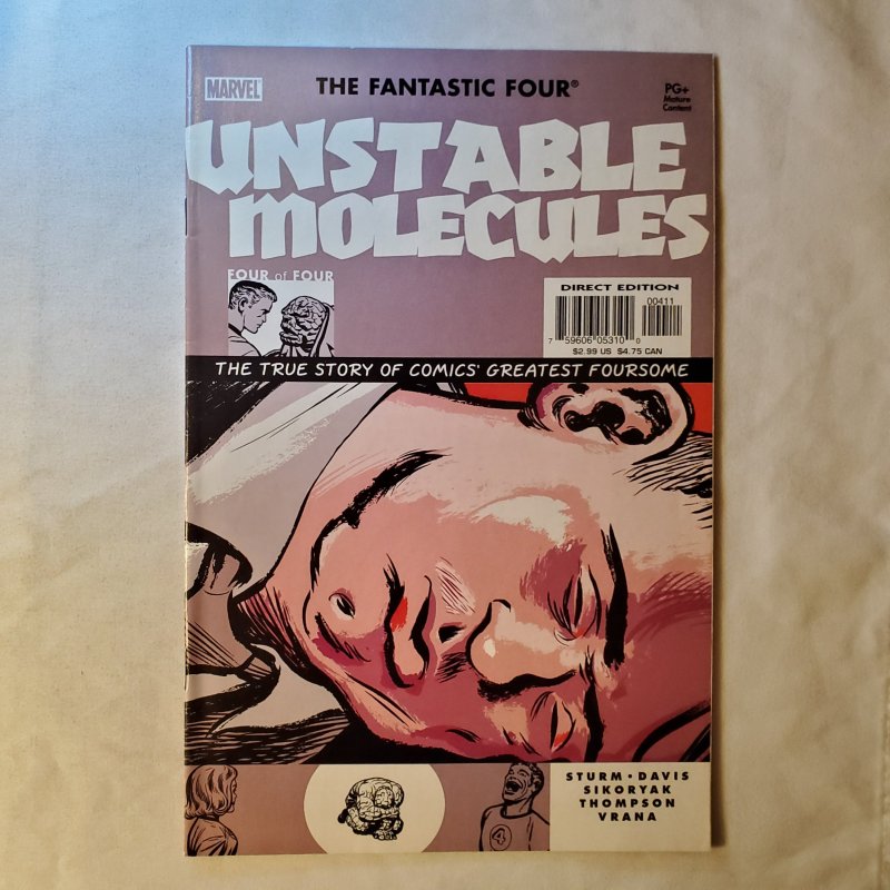 Fantastic Four Unstable Molecules 4 Very Fine- Cover By Craig Thompson