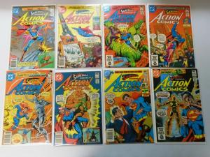 Late Bronze Age Action Comics Lot From:#500-549, 42 Diff. Average 7.0 (1979-83)