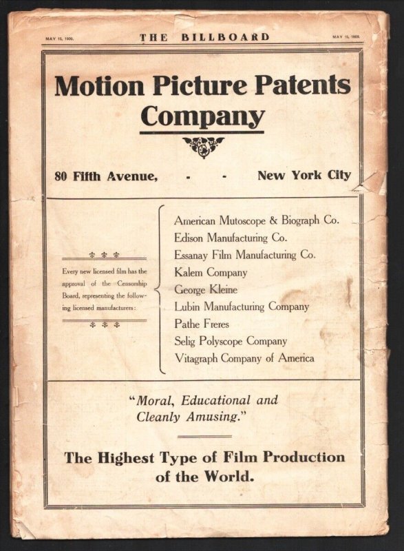 The Billboard 5/15/1908-America's Leading Amusement Weekly-info on theaters-c...