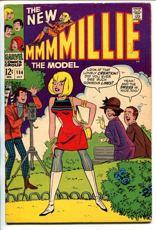 Millie The Model #154 1967-Marvel-Millie as model origin-New Millie-VG/FN