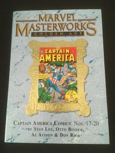 MARVEL MASTERWORKS Vol. 161: GOLDEN AGE CAPTAIN AMERICA Hardcover, First Prt.