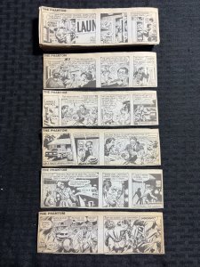 1991 THE PHANTOM Daily Comic Strips by Falk & Barry 6.5x2 FN/FN+ LOT of 185
