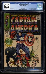 Captain America #100 CGC FN+ 6.5 1st Issue! Black Panther Appearance!
