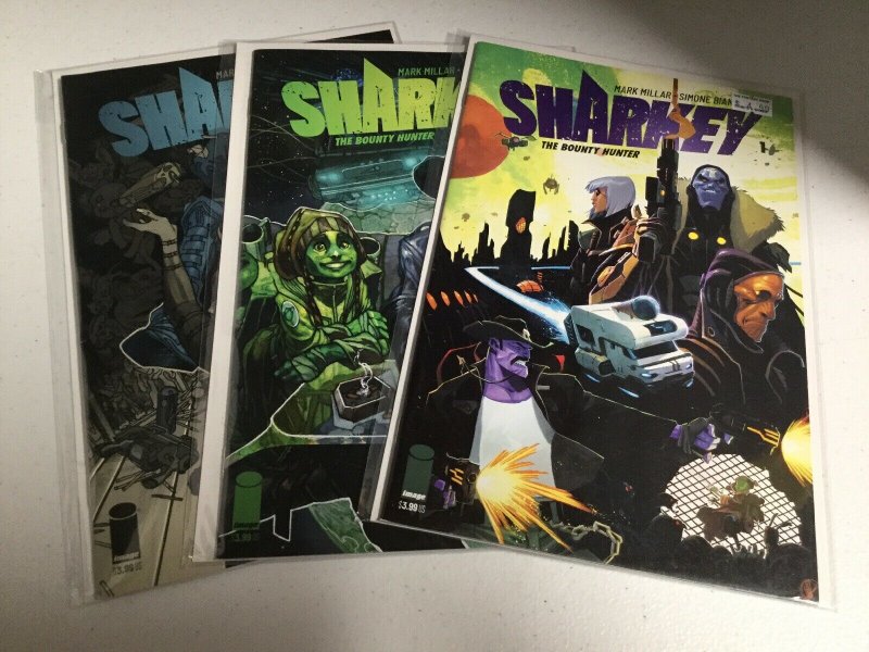 Sharkey The Bounty Hunter 1-3 Nm Near Mint Image Comics