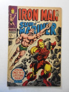 Iron Man & Sub-Mariner (1968) GD/VG Condition moisture stains
