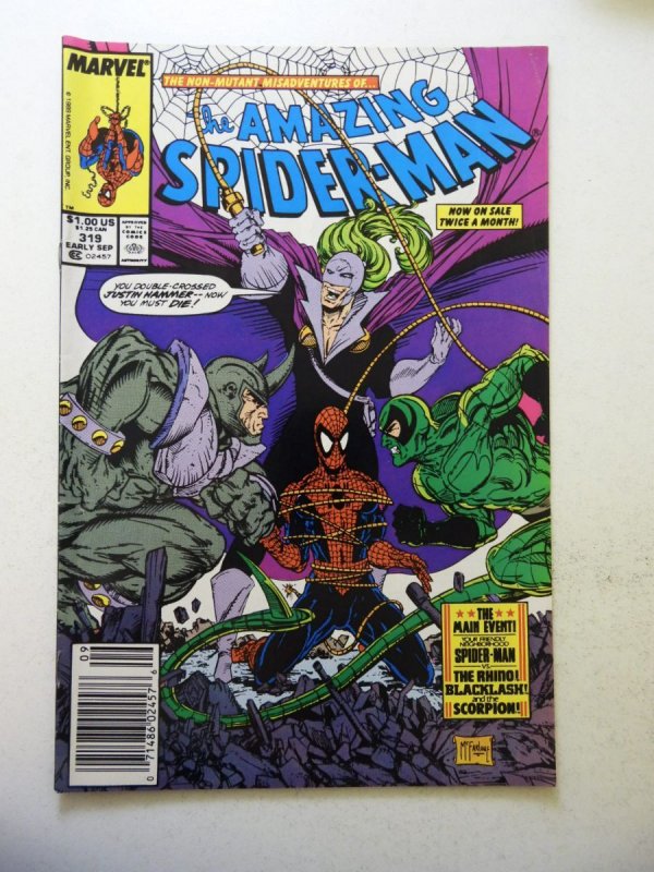 The Amazing Spider-Man #319 (1989) VG Condition centerfold detached at 1 staple