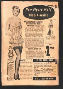 Mysterious Adventures #10-1952-Lurid and scary pre-code horror cover-skeleton...