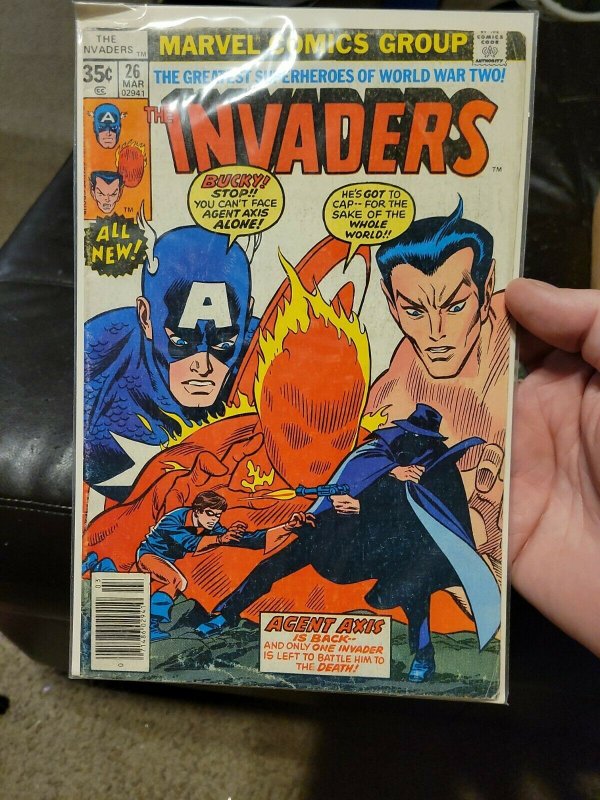 MARVEL COMICS THE INVADERS #26 and #35  1978