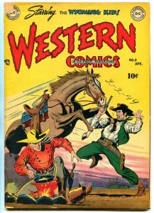 Western Comics #8 1949-DC COMICS -- WYOMING KID ORIGIN VG-