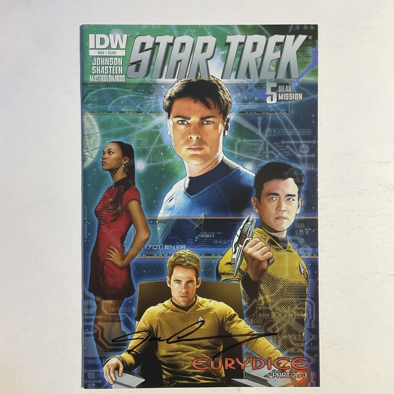 Star Trek 44 2015 Signed by Joe Corroney IDW NM near mint