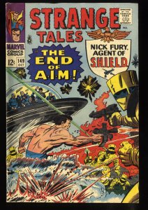 Strange Tales #149 VF- 7.5 White Pages