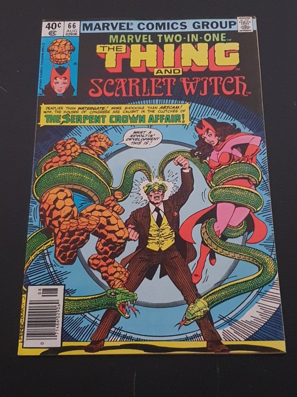 Marvel Two-in-One #66 Newsstand Edition (1980)